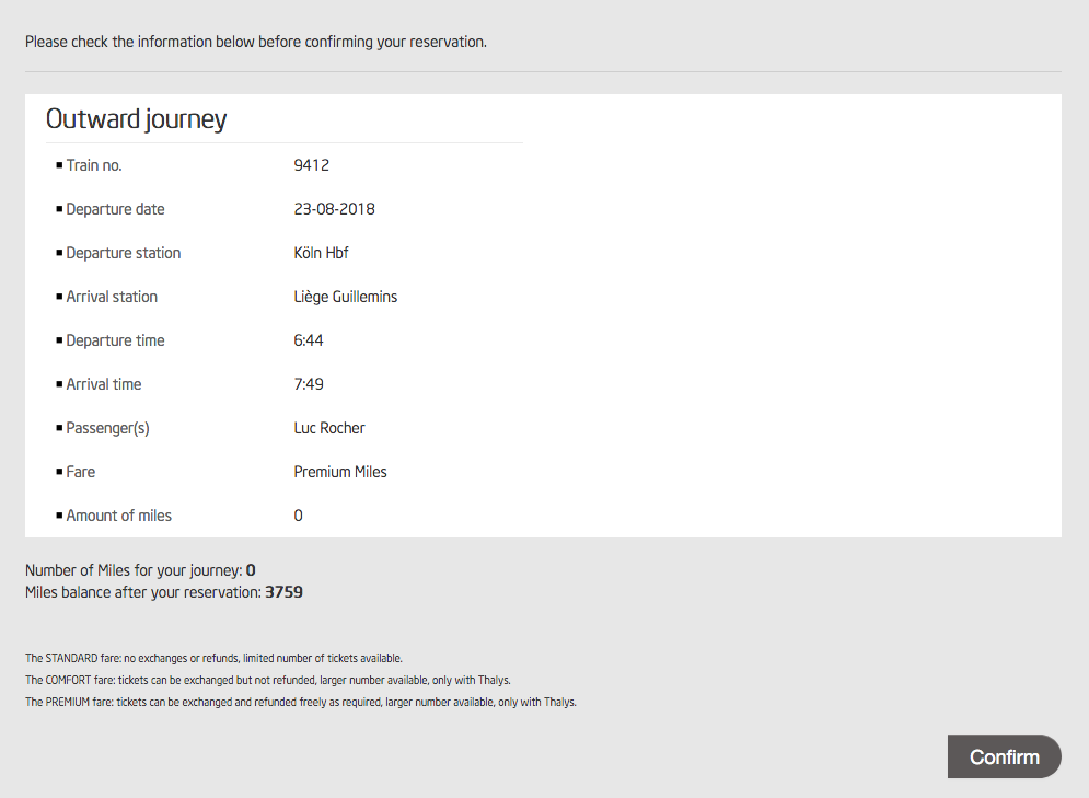 Successfully booking a Köln-Liège for 0 miles? Here’s your ticket.