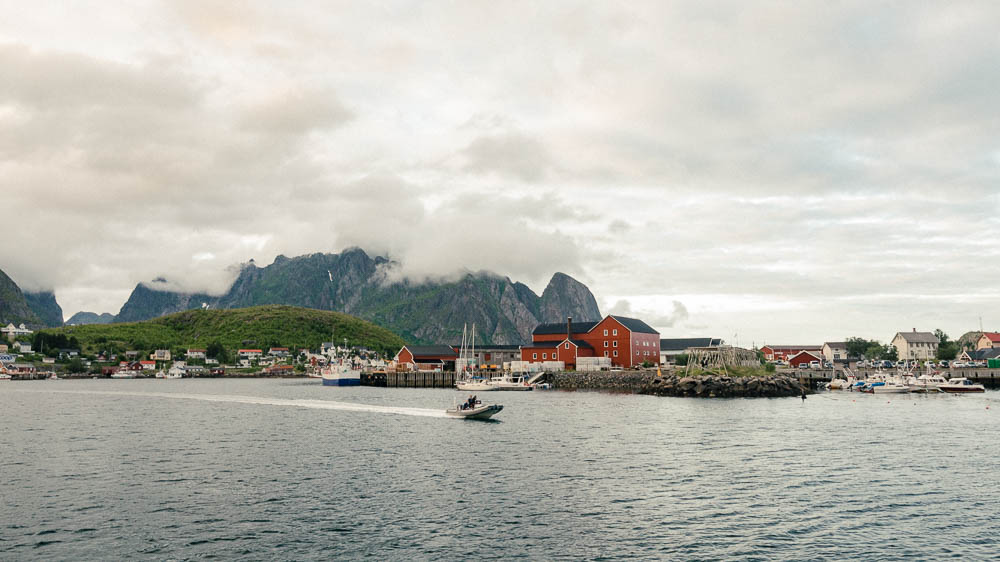 Reinefjorden, with a beautiful light in the evening